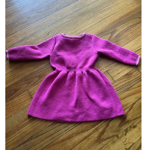GUESS Baby Girls Long‑Sleeve Sweater Dress – Pink, Size 12 M - Picture 6 of 6
